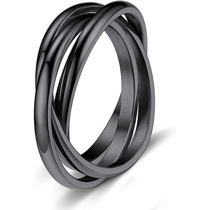 Three-Ring Rotating Anxiety Relief Ring