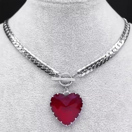 Spicy Love Heart Choker Necklace