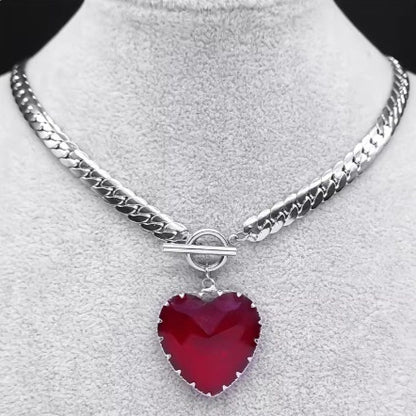 Spicy Love Heart Choker Necklace