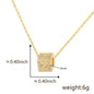Cube 26 A-Z English Letter Pendant Necklaces