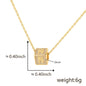 Cube 26 A-Z English Letter Pendant Necklaces