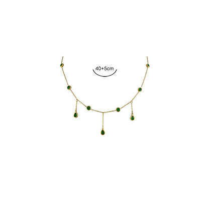 Beccarite Tassel Necklace