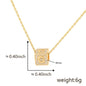Cube 26 A-Z English Letter Pendant Necklaces