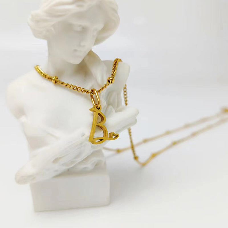 A-Z Personalized 26 Letter Pendant Necklace