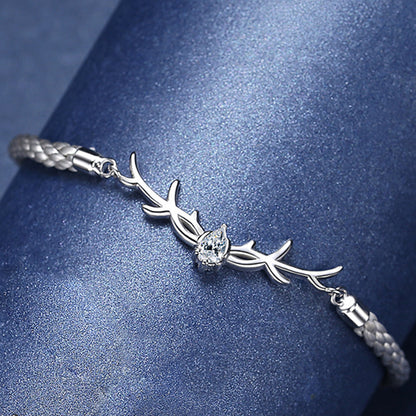 Sterling Silver Reindeer Horns Bracelet