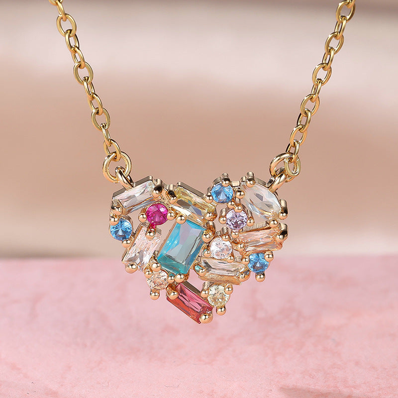 Personality Simple Style Heart Necklace