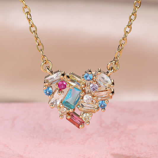Personality Simple Style Heart Necklace