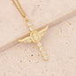 Micro Inlaid Zircon Cross Necklace