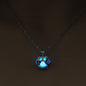 Dog Paw Hollow Luminous Necklace