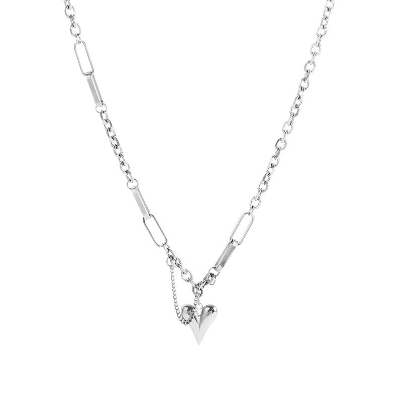 Heart Shaped Collarbone Necklace