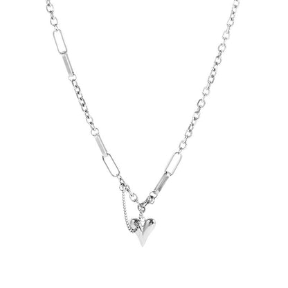 Heart Shaped Collarbone Necklace