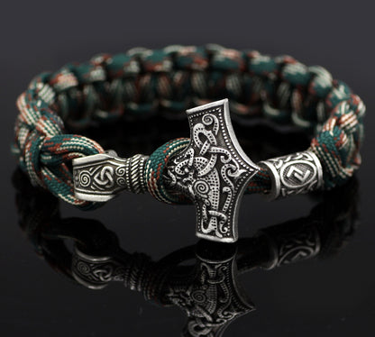 Vintage Thor’s Hammer Braided Bracelet