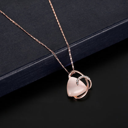 Love Necklace and Earrings 2Pc Set