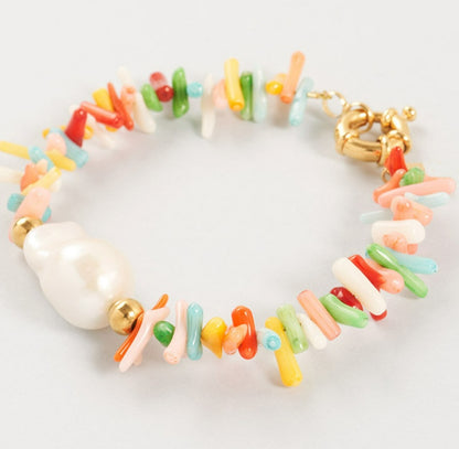 Baroque Freshwater Pearl Necklace and Bracelet