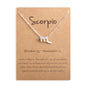 12 Zodiac Sign Constellation Pendant Necklace