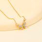 Sweet Light Luxury Bow Necklace for