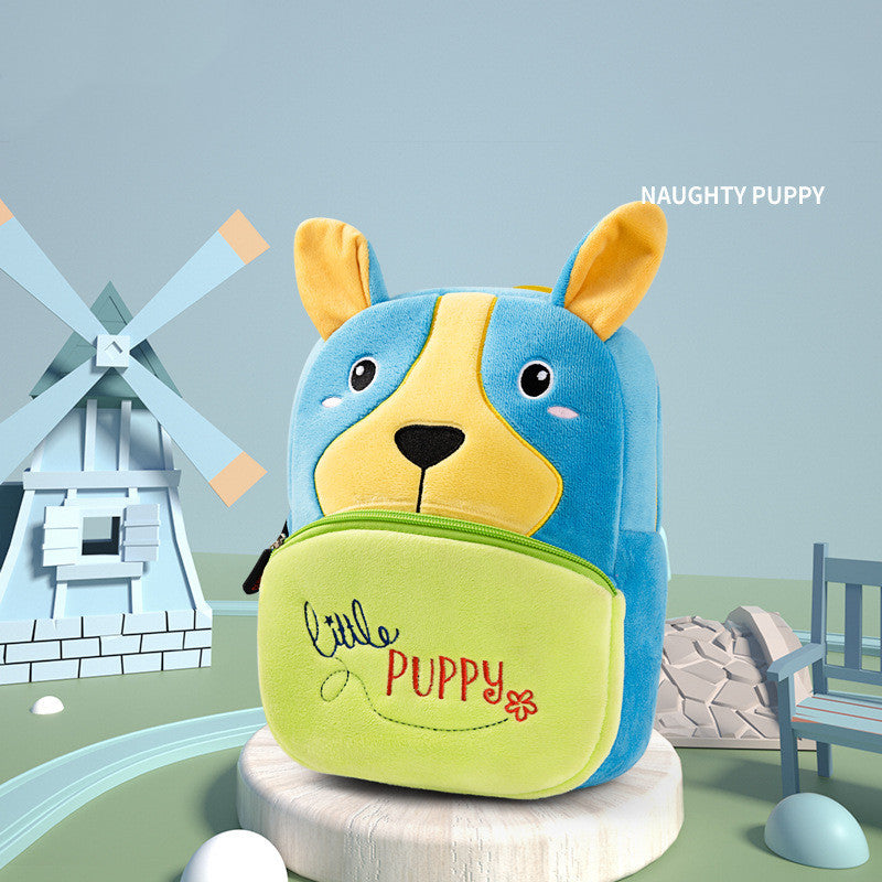 Cute Plush Animal Kindergarten Backpacks