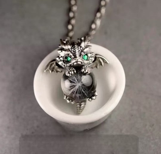 Dragon Spiritual Rain & Ink Realm Necklace