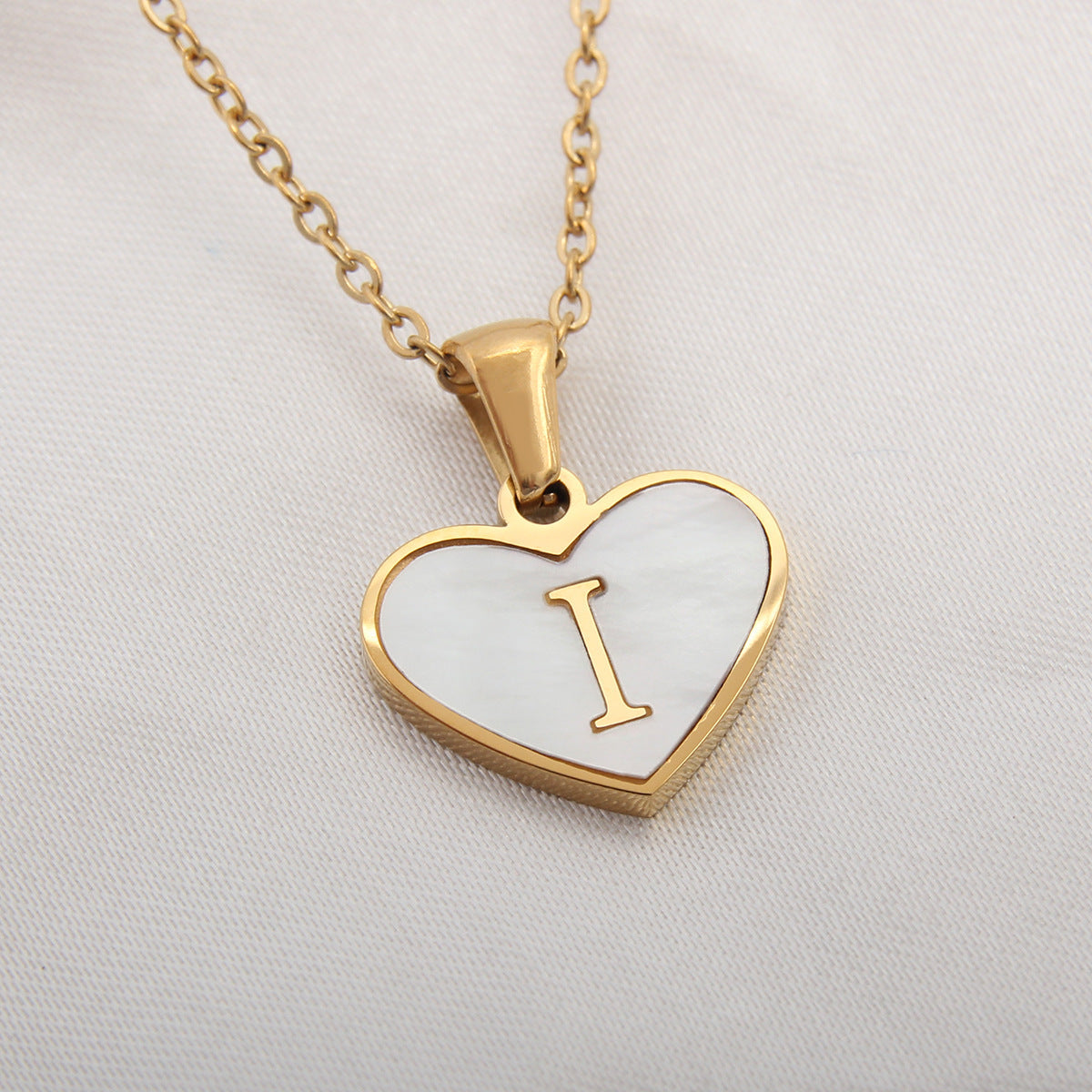 26 Letter Heart-Shaped Necklace