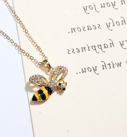 Bee Pendant Necklace