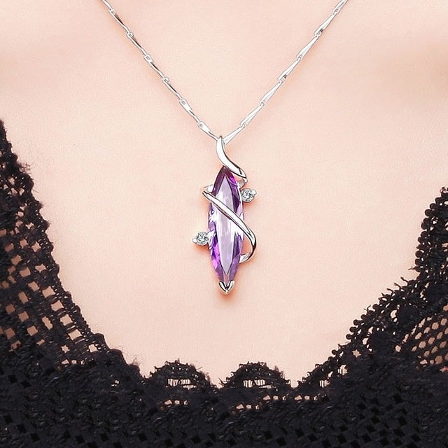 Purple Amethyst Necklace