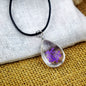 Dried Flower in Waterdrop Necklace & Bracelet Set