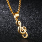 Unisex Music Symbol Necklace