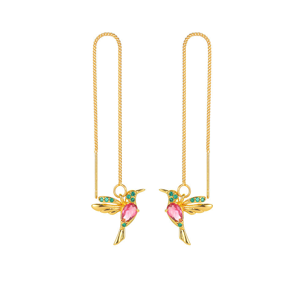 Hanging Hummingbird Earrings