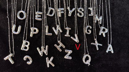 Glossy Letters Pendant Necklace