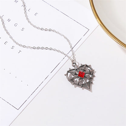 Ruby Heart Necklace