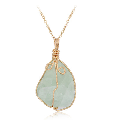 Natural Stone Pendant Necklace