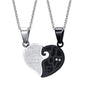 His & Hers Matching Heart Necklace Set – 2pcs