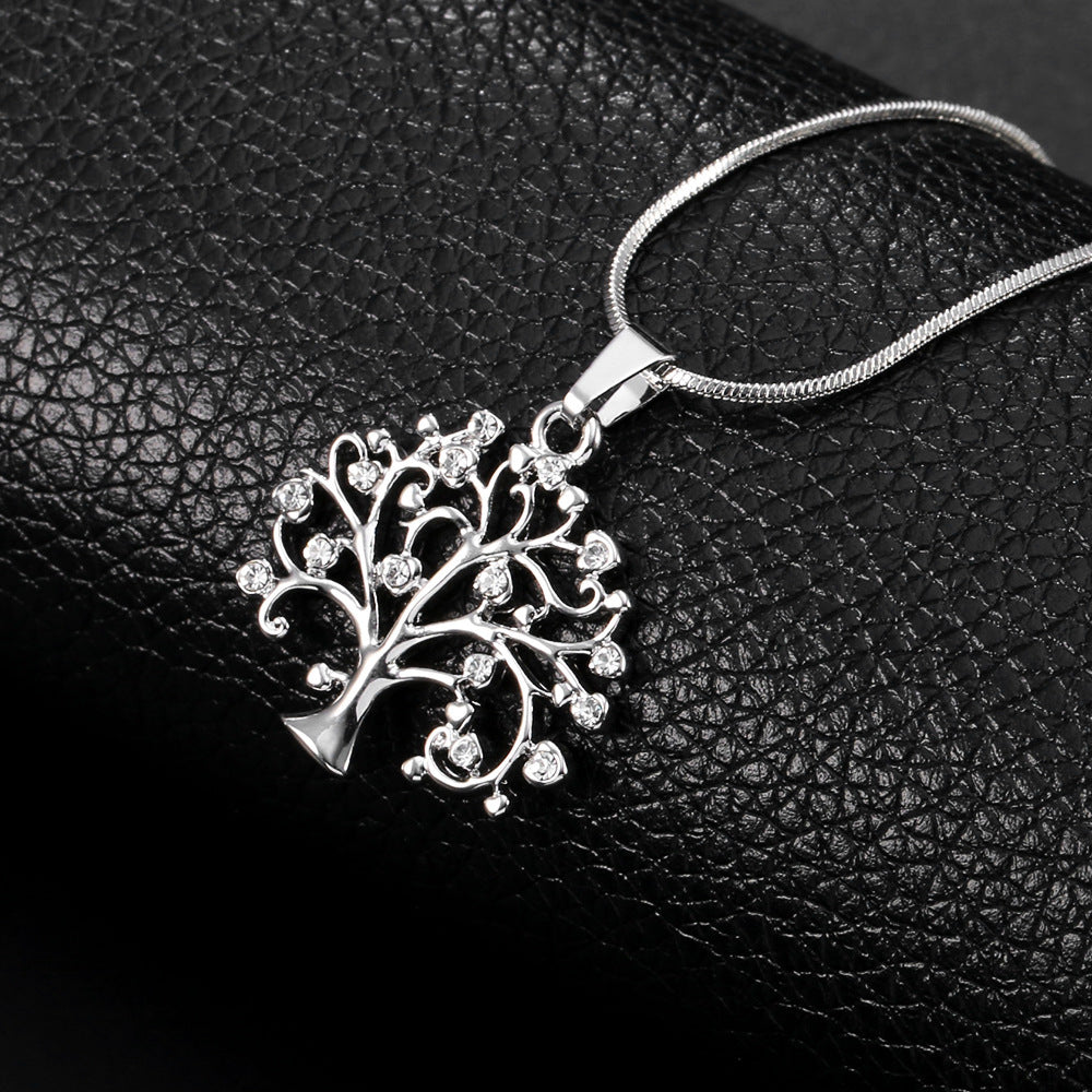 Big Tree of Life Diamond Pendant Necklace