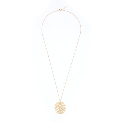 Women's Leaf Shape Pendant Necklace
