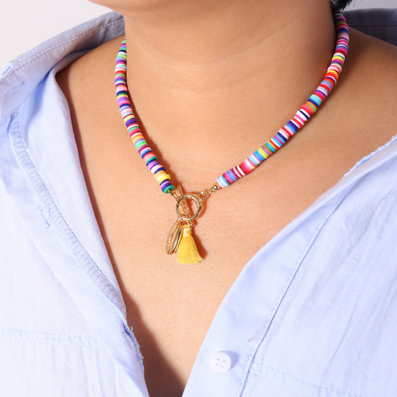 Shell Necklace with Tassels