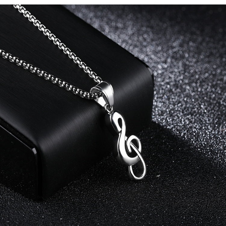 Unisex Music Symbol Necklace