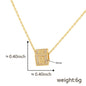 Cube 26 A-Z English Letter Pendant Necklaces