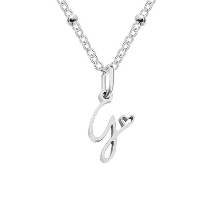 A-Z Personalized 26 Letter Pendant Necklace