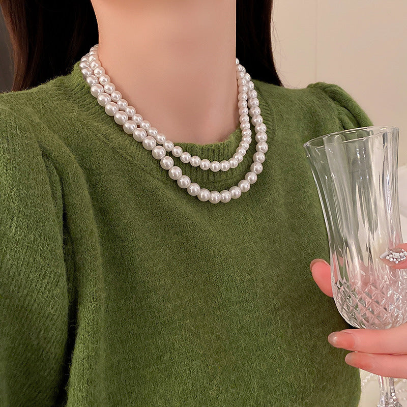 Retro Large Pearl Necklaces