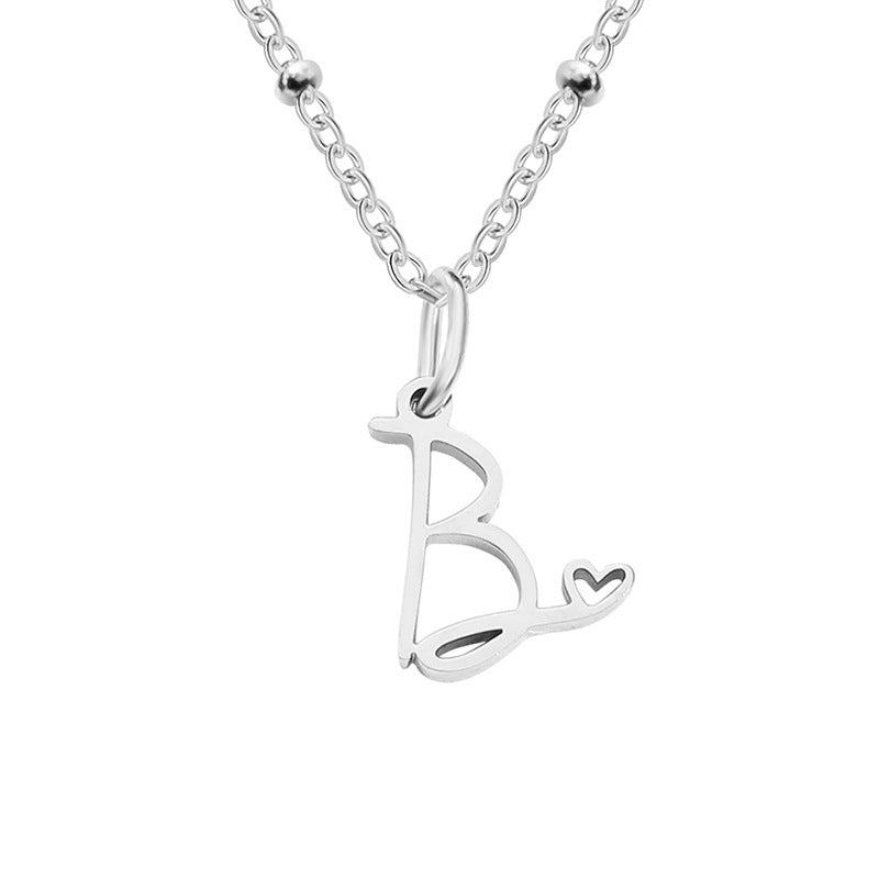 A-Z Personalized 26 Letter Pendant Necklace