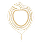5-Piece Multi-Layer Twisted Metal Rod Tassel Necklace Set - Trendy Radar