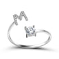 Adjustable 26 Initial Letter Ring