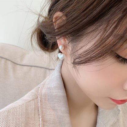 Love Pearl Stud Earrings