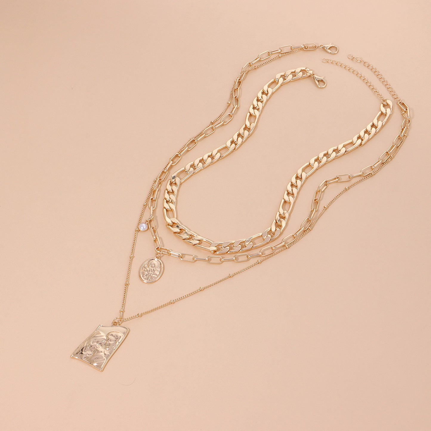Multi-Layered Pearl Necklace