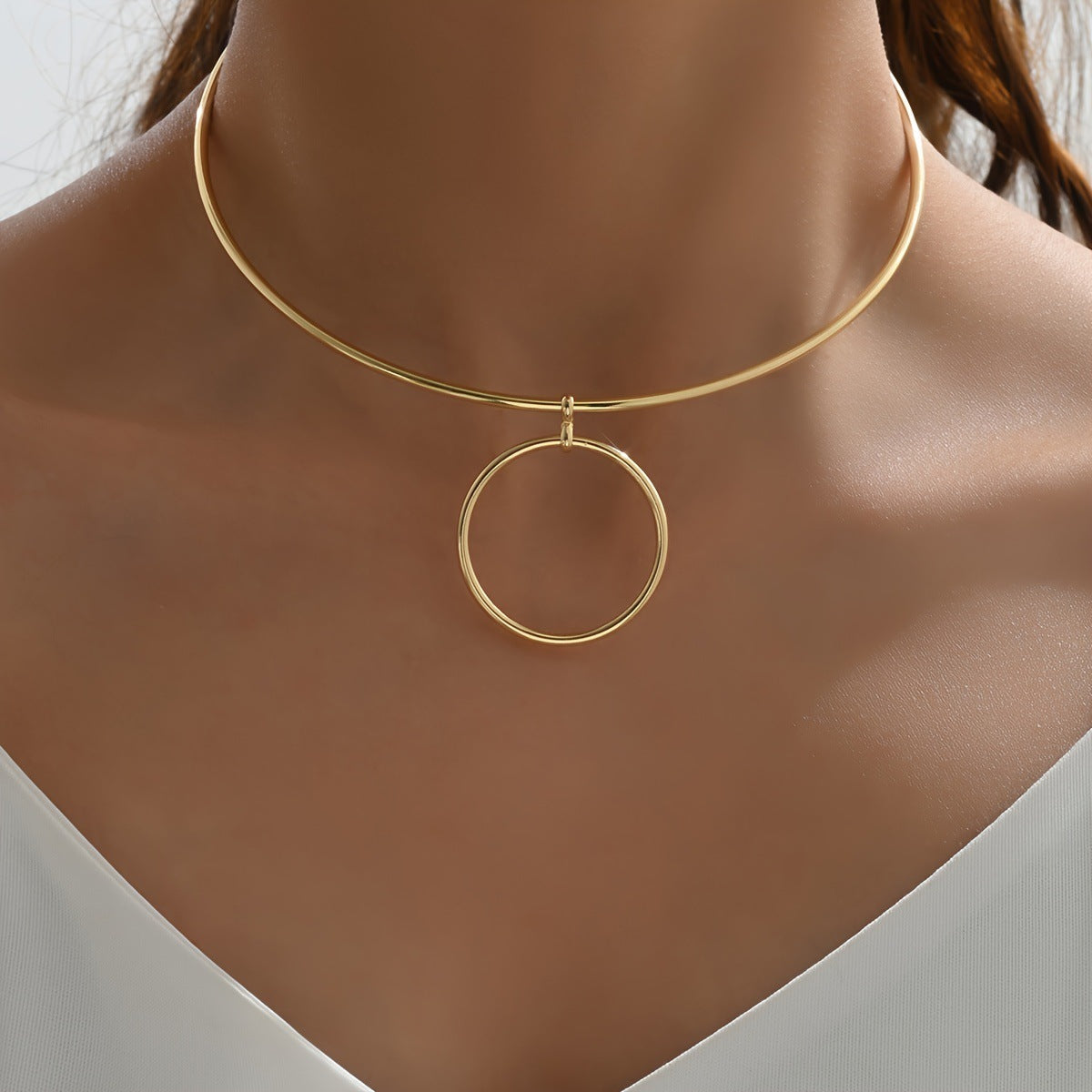 Women’s Collar Circle Choker Necklace
