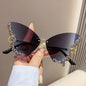 Luxury Diamond Butterfly Sunglasses