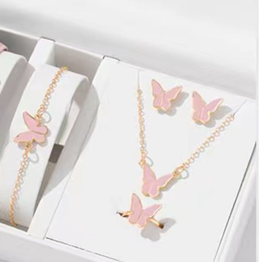 Butterfly Jewellery Set 5Pcs