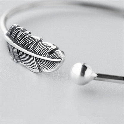 Leaf-Shaped Couple Bracelet