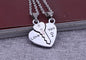 Couple Key & Heart Puzzle Necklace Set