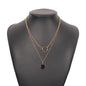 Double-Layer Pendant Clavicle Necklace